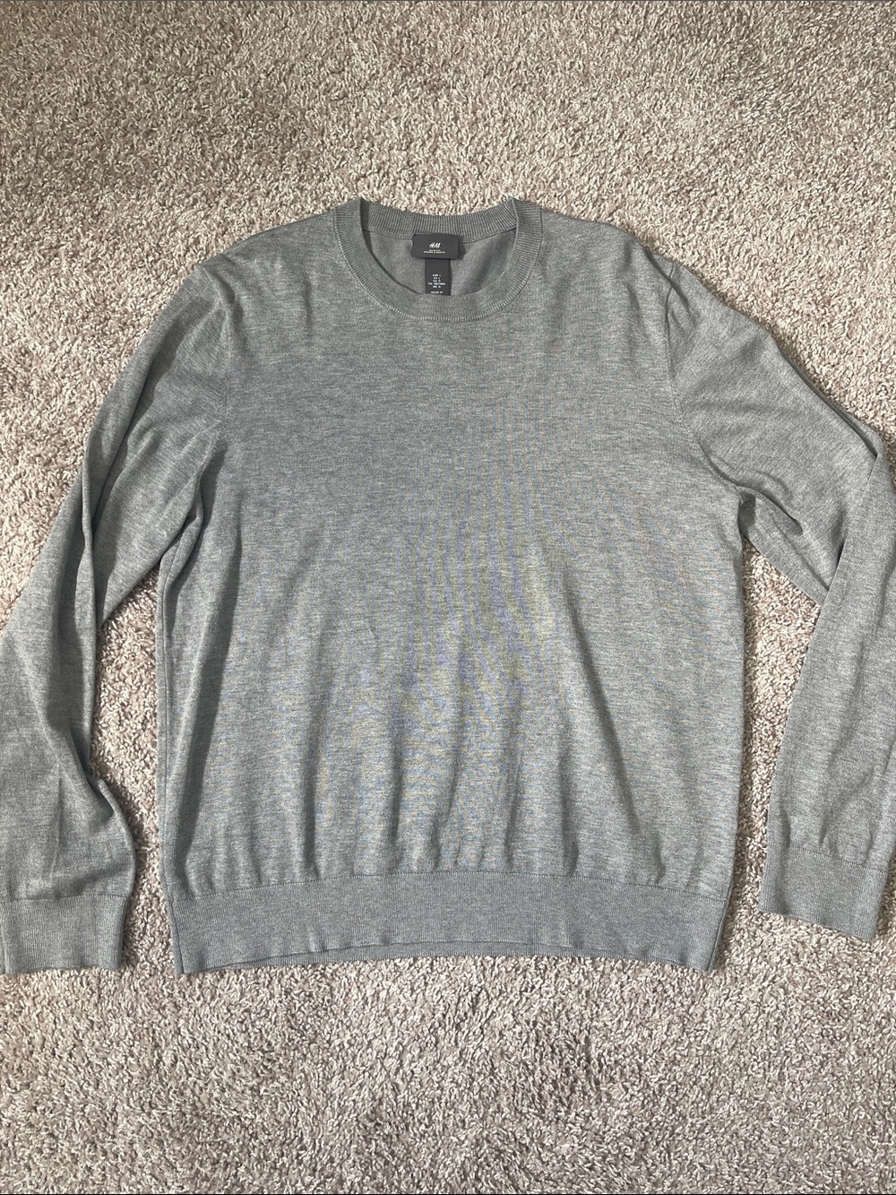 H&M Men's Crewneck Sweater - Heather Gray